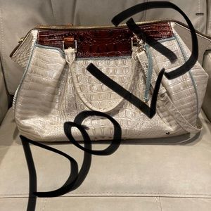 SOLD.   Brahmin Faye Linen Tri-Color Melbourne